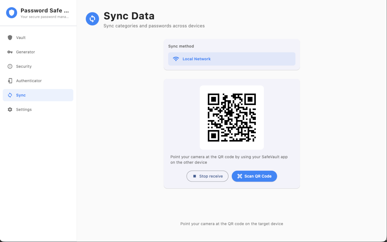 Multi-device sync via local network