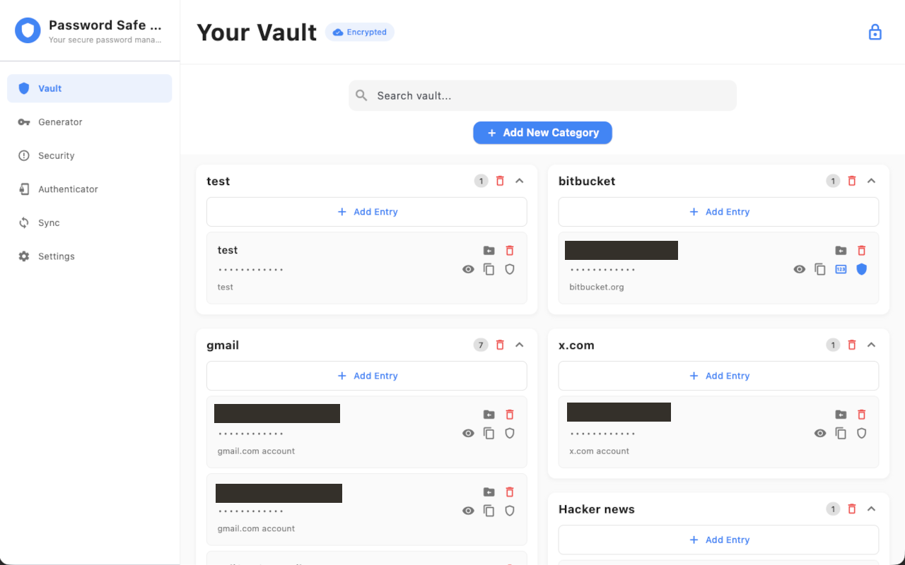 Secure password storage — macOS